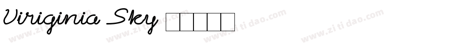 Viriginia Sky字体转换